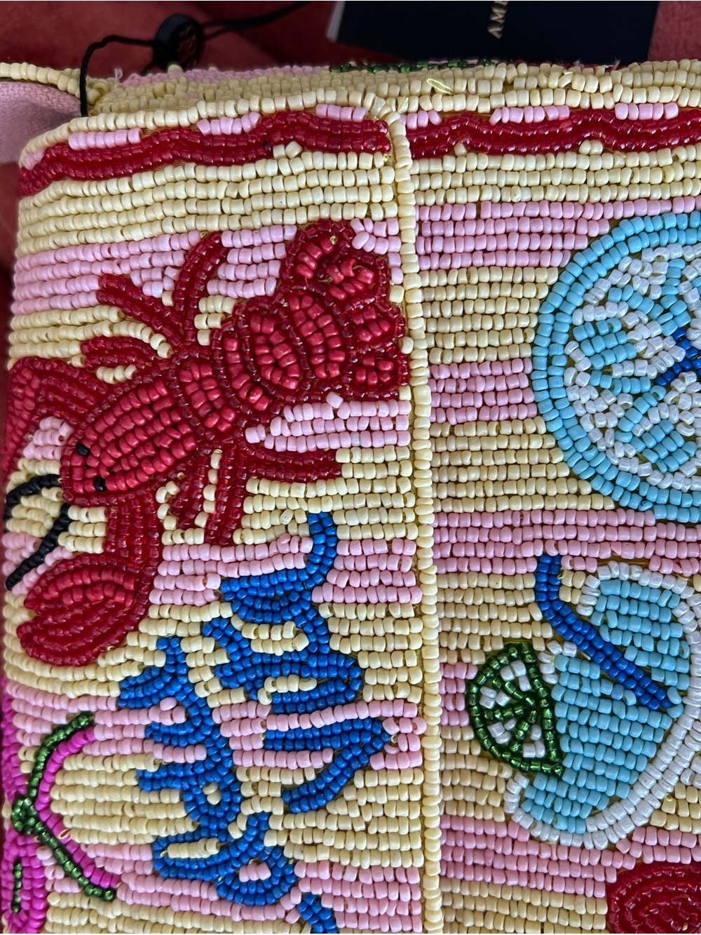 NWT Viral America & Beyond Riviera Chic “La Dolce Vita” Beaded Bag - Picture 5 of 13